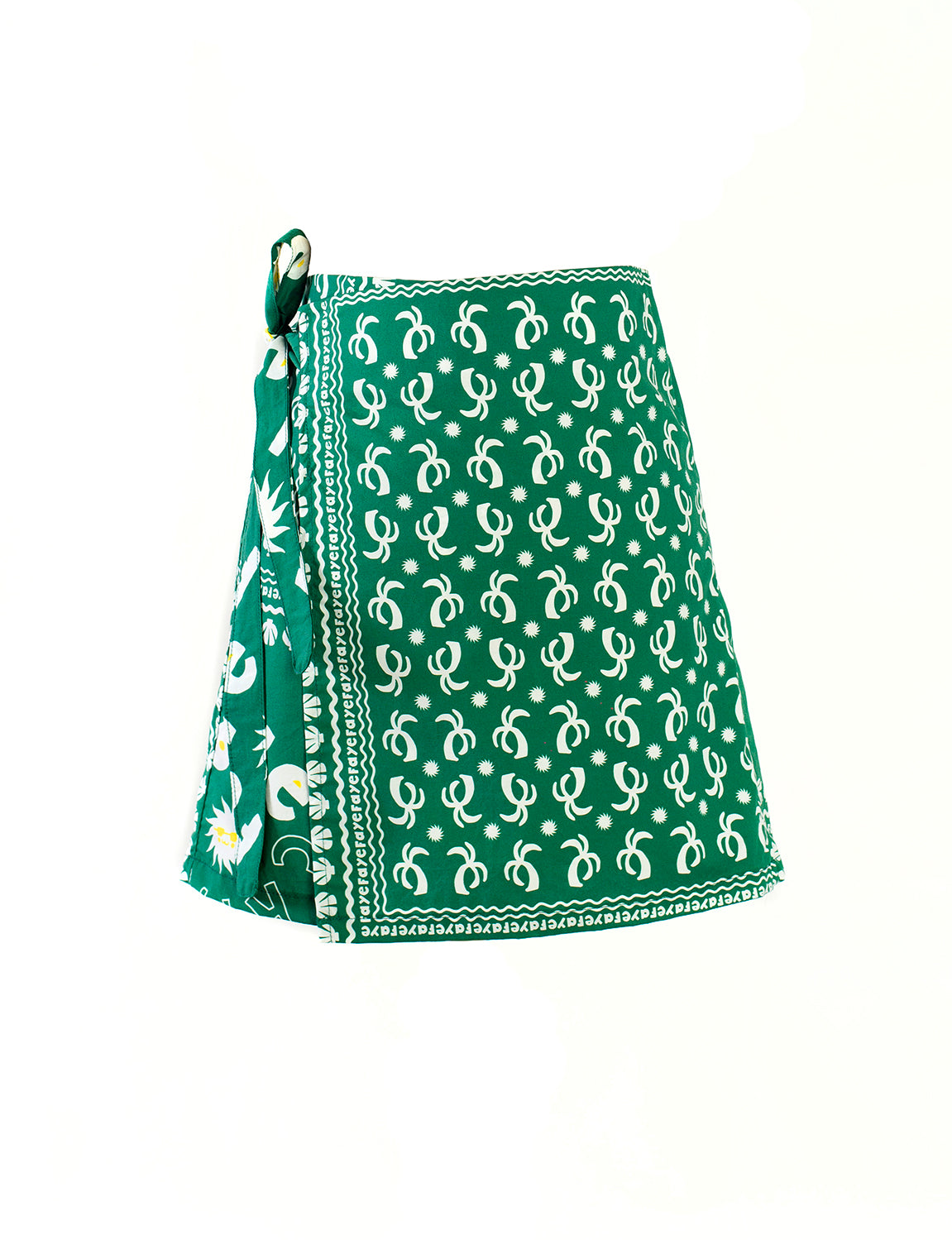 Bandana printed wrapping skirt