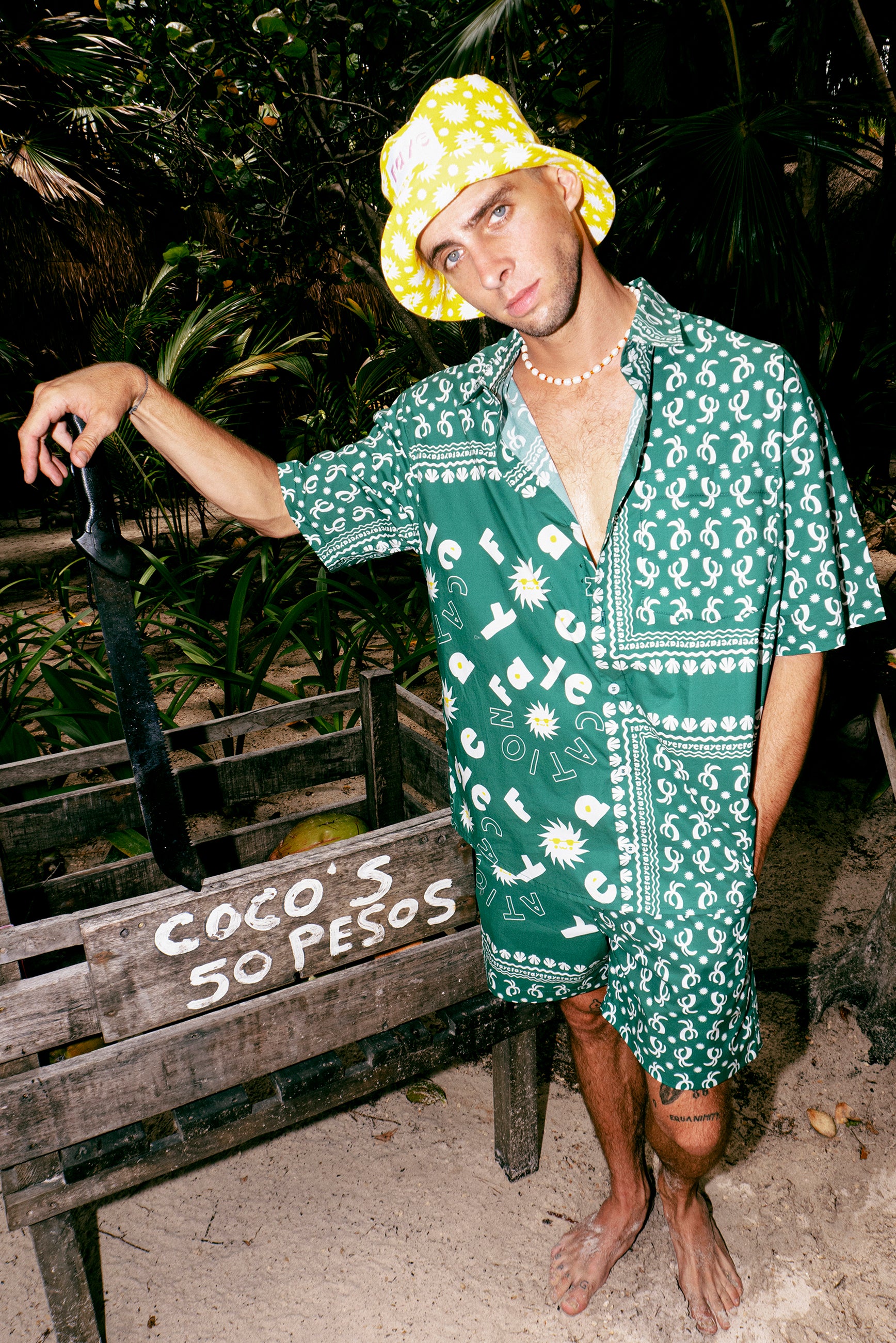 Tropical bandana shorts