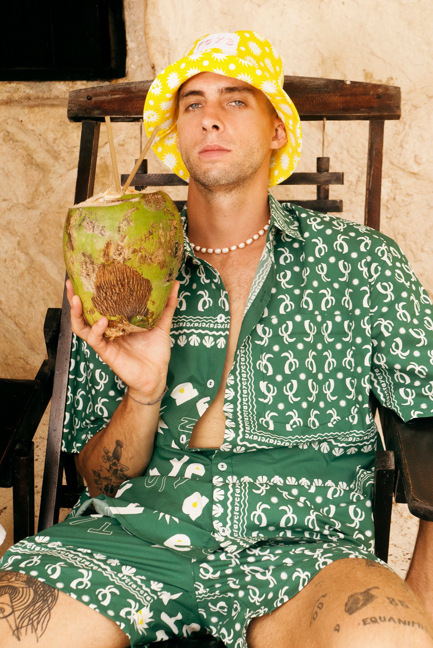 Tropical bandana shirt