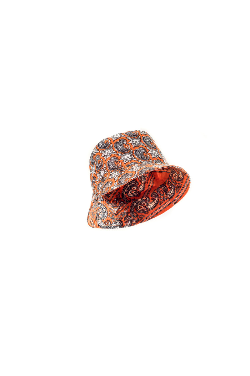 orange bucket hat 