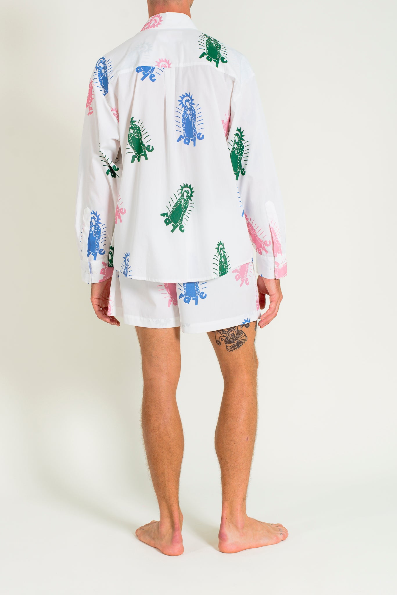 Printed long sleeves sunset shirt