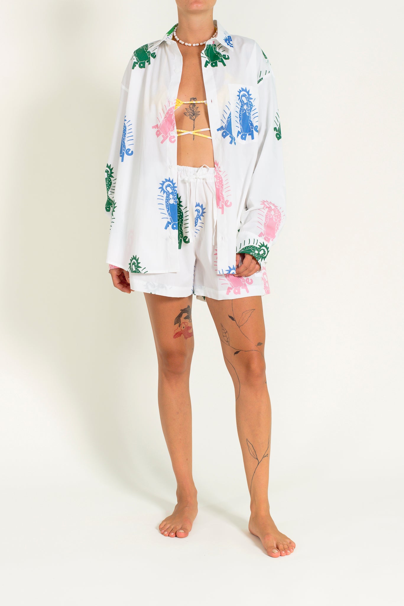 Printed long sleeves sunset shirt