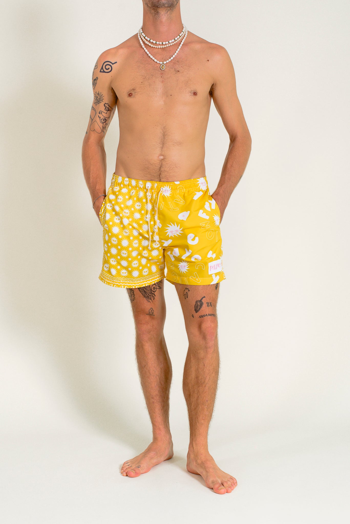Printed bandana swimwear shorts 