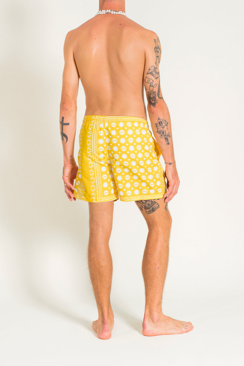 Printed bandana swimwear shorts 