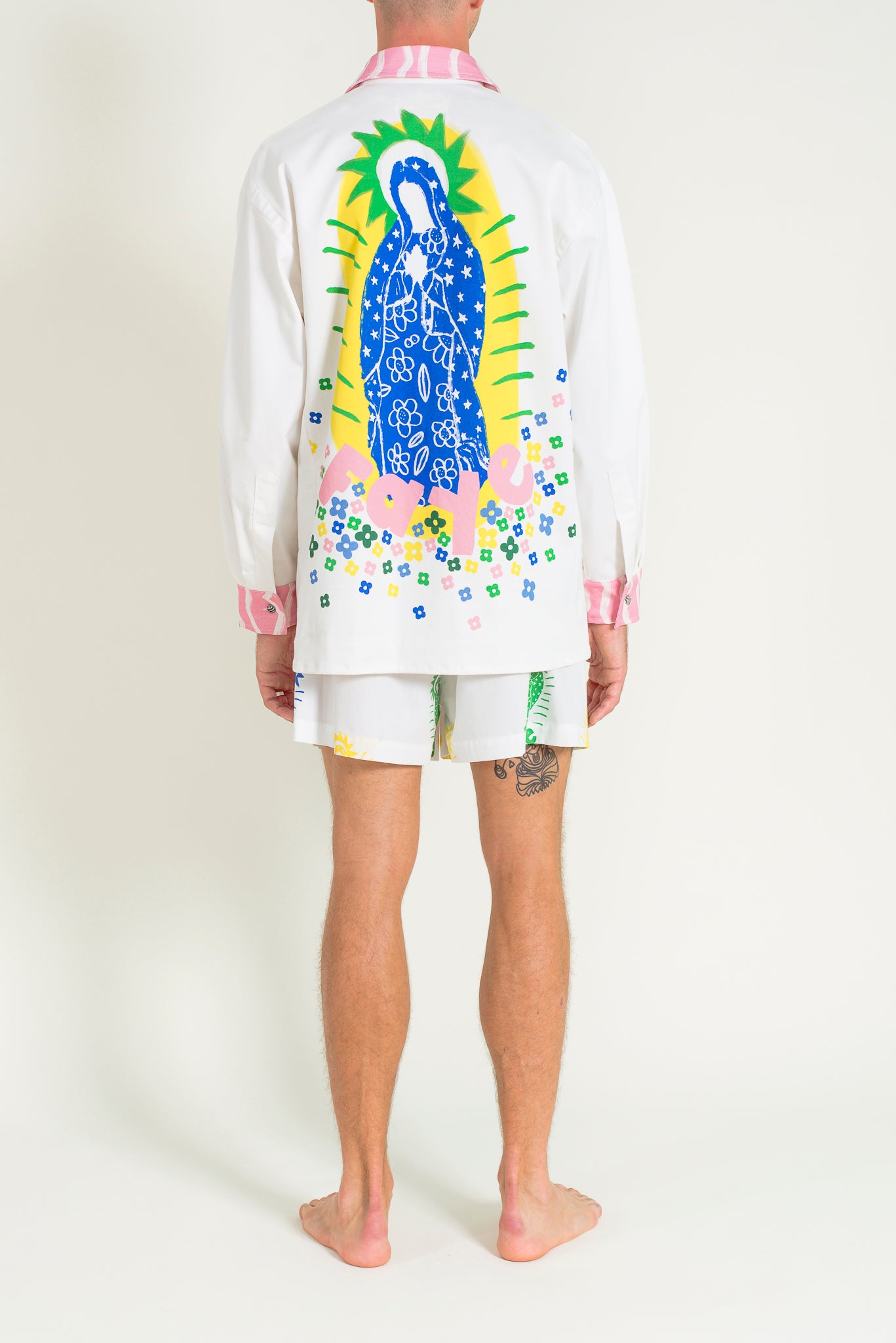 Printed Oversize button down shirt 