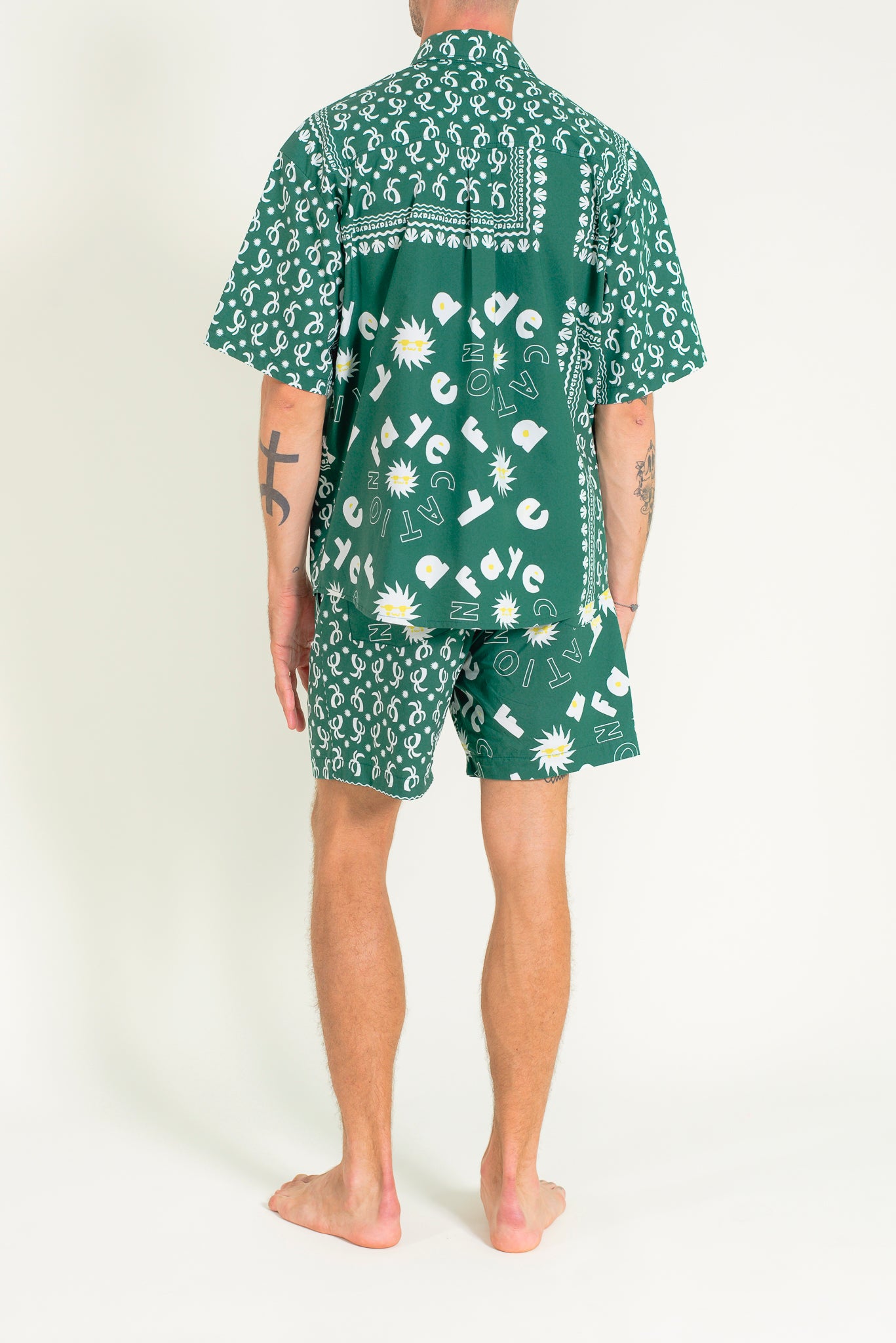 Bandana button down printed shirt
