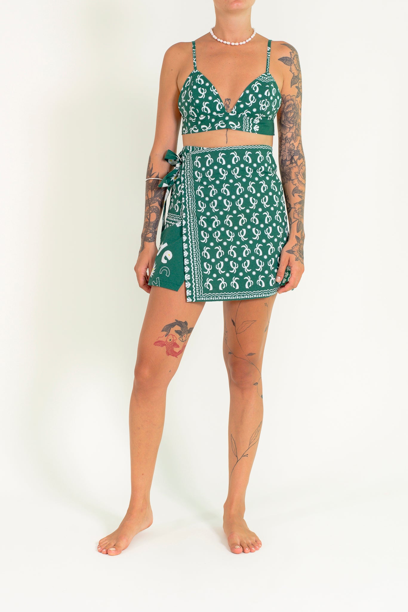 Bandana printed triangle top 