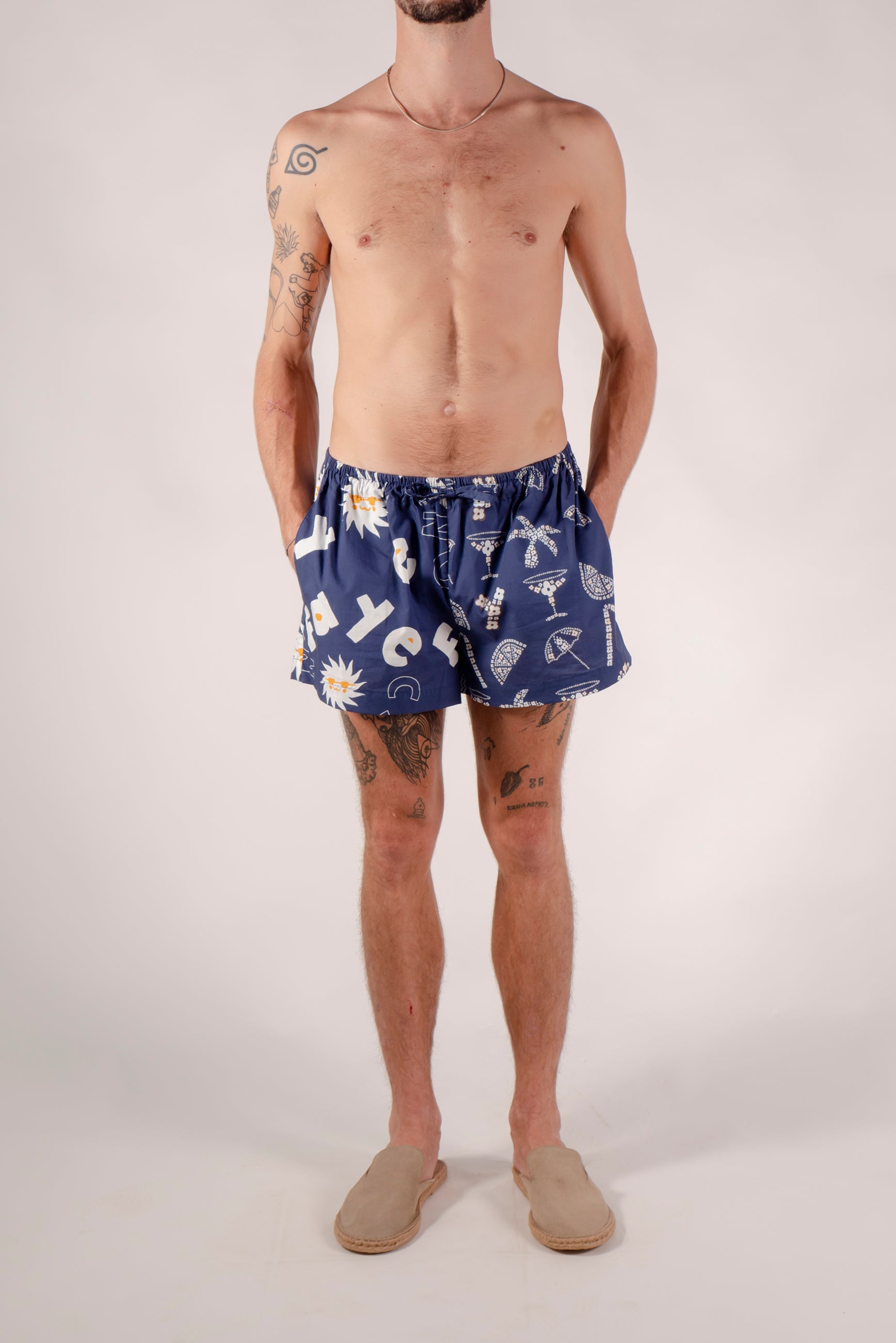 Bandana printed cotton shorts 