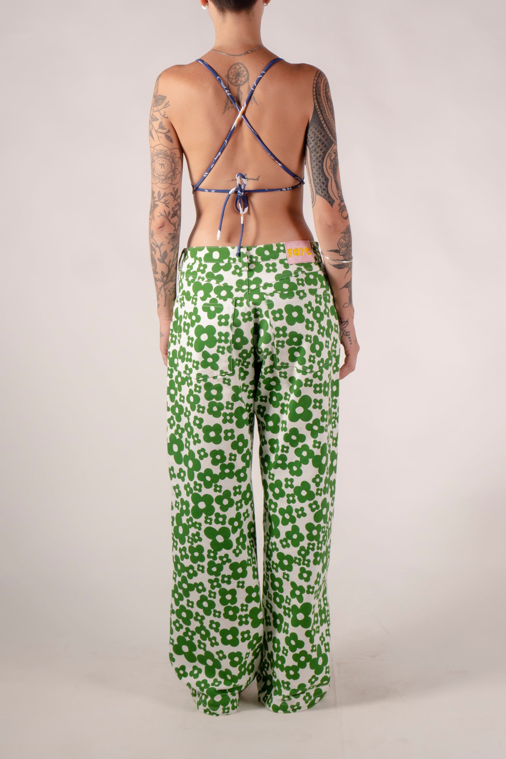 Bandana printed bikini triangle top 