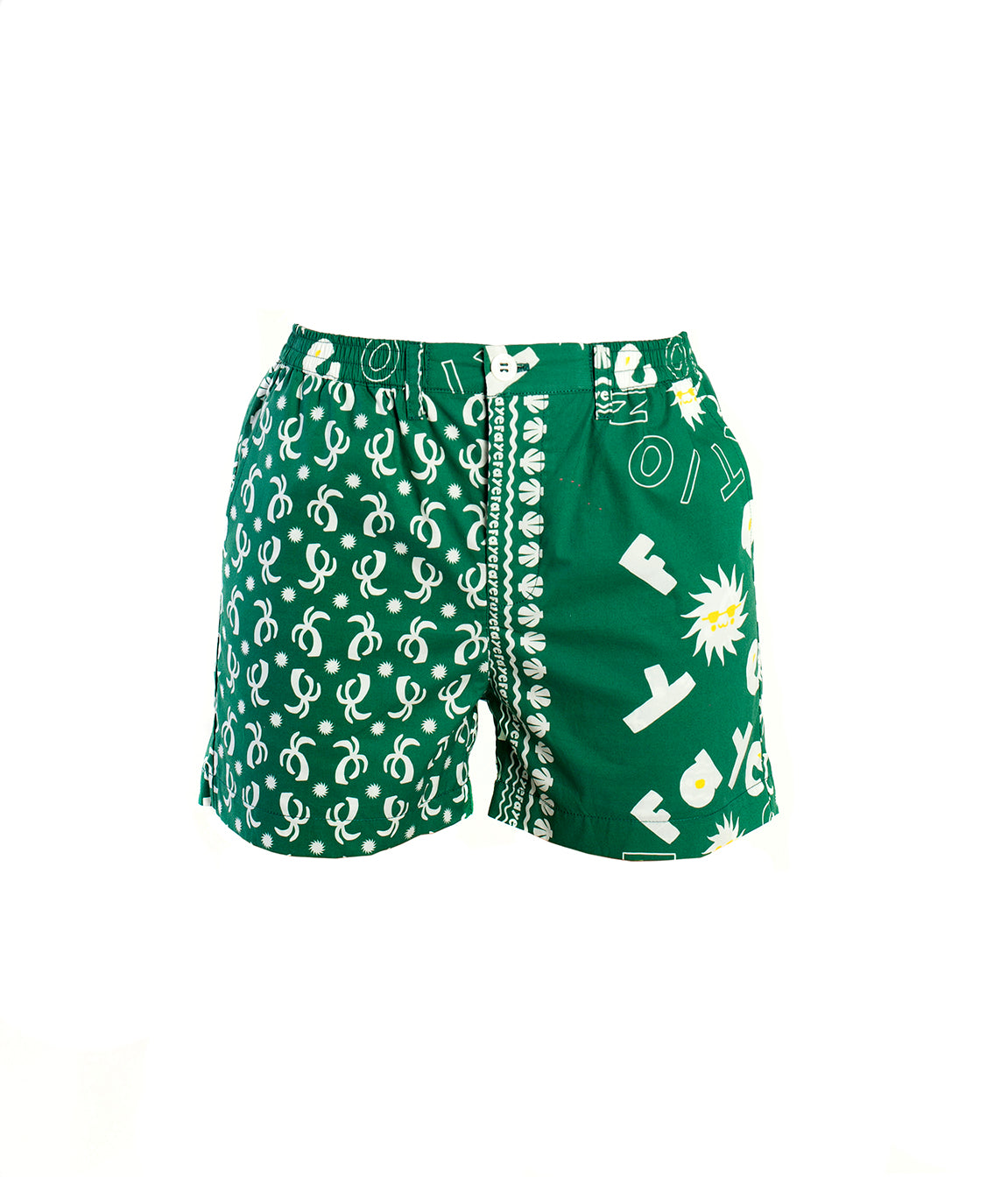 Cotton printed bandana shorts