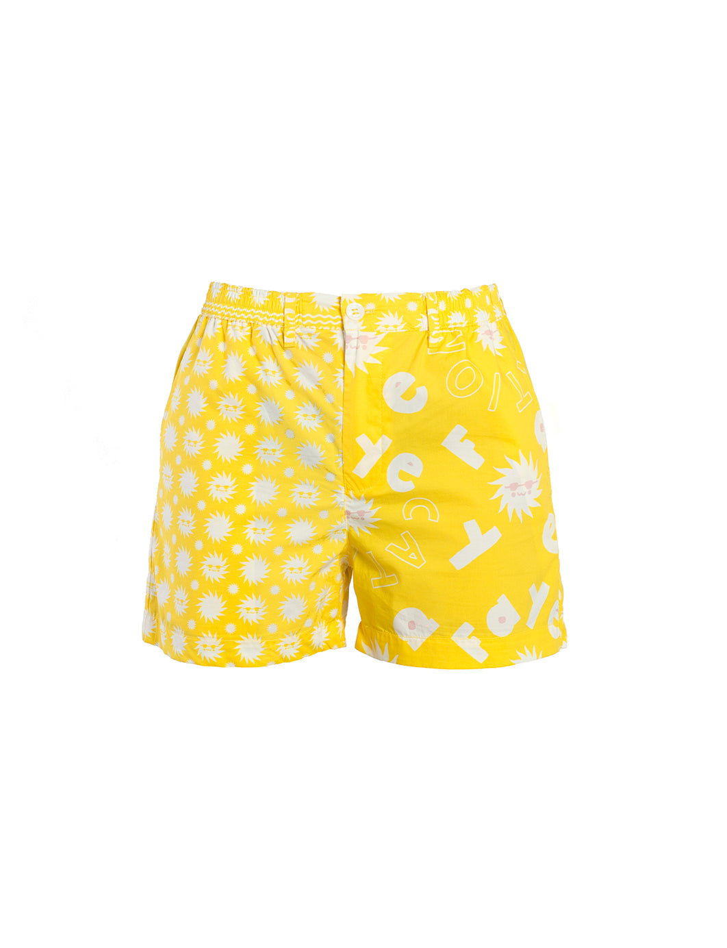 Bandana printed cotton shorts